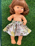Skirt - to suit 38cm Miniland Doll - May Gibbs - Gumnut Babies - Pink