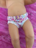 Underpants to suit 38cm Miniland Doll - Bright flowers - Summertime