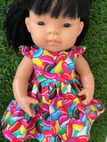 Dress Set - to suit 38cm Miniland Doll - Jelly Beans.