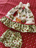 Dress Set - Maxi - to suit 38cm Miniland Doll - Christmas - Anne of Green Gables