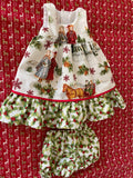 Dress Set - Maxi - to suit 38cm Miniland Doll - Christmas - Anne of Green Gables