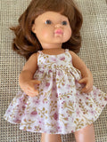 Dress Set - to suit 38cm Miniland Doll - Sundress - Soft Dreamy
