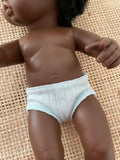 Underpants to suit 38cm Miniland Doll - Pointelle Blue