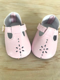 T Bar Shoes to suit 38cm Miniland Doll - Classic - Pale Pink