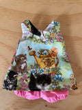Dress Set - to suit 38cm Miniland Doll - PINNY - Kittens