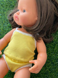 Singlet to suit 38cm Miniland Doll - Bright Yellow