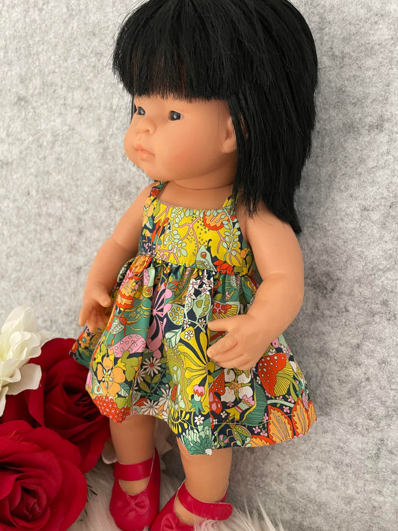 Dress Set - to suit 38cm Miniland Doll - Sundress - Liberty London - Elodie Bea