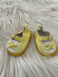 Mary Jane Shoes to suit 38cm Miniland Doll - Oxford - Yellow