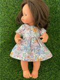 Dress Set - to suit 38cm Miniland Doll - Summer Dazed Colour