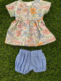 Dress Set - to suit 38cm Miniland Doll - Summer Dazed Colour