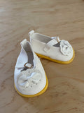 Mary Jane Shoes to suit 38cm Miniland Doll - Oxford - White