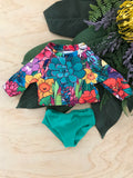 Rashie Set to suit 38cm Miniland Doll - Kasey Rainbow - Full Bloom