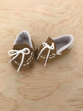 Moccasin Shoes to suit 38cm Miniland Doll - Tan