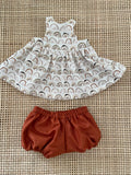 Dress Set - to suit Dinkum Doll by Ollie Ella - Sunkissed Rainbows