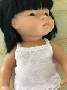 Singlet to suit 38cm Miniland Doll - Pink