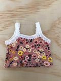 Singlet to suit 38cm Miniland Doll - Ditsy Boho Blooms