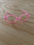 Doll Glasses - Clear lens - spectacle style - Classic - Pink