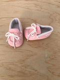 Moccasin Shoes to suit 38cm Miniland Doll - Pale Pink