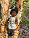 Dress Set - PINNY - to suit 38cm Miniland Doll - May Gibbs - Gossiping Gumnuts - Pink